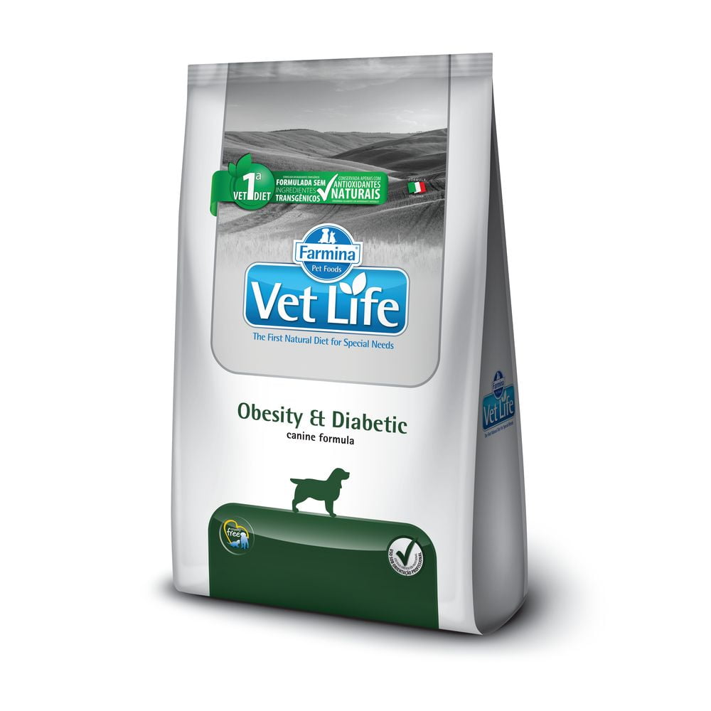Alimento Seco para Perro Vet Life Obesity Diabetic Fish X2KG