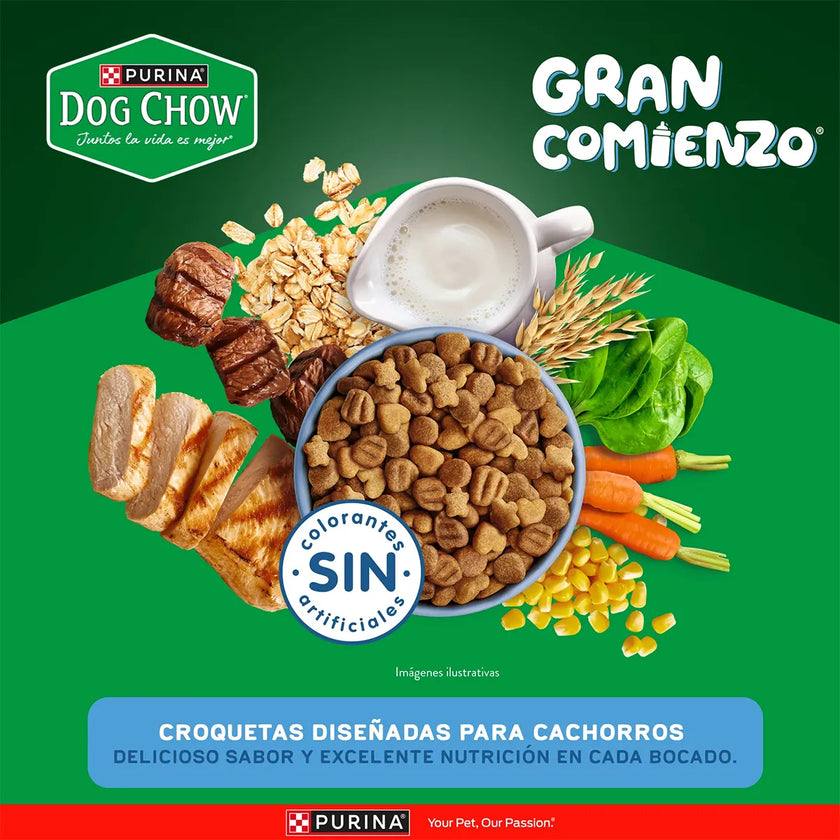 Alimento para perros cachorros DOG CHOW medianos y grandes Extra Life