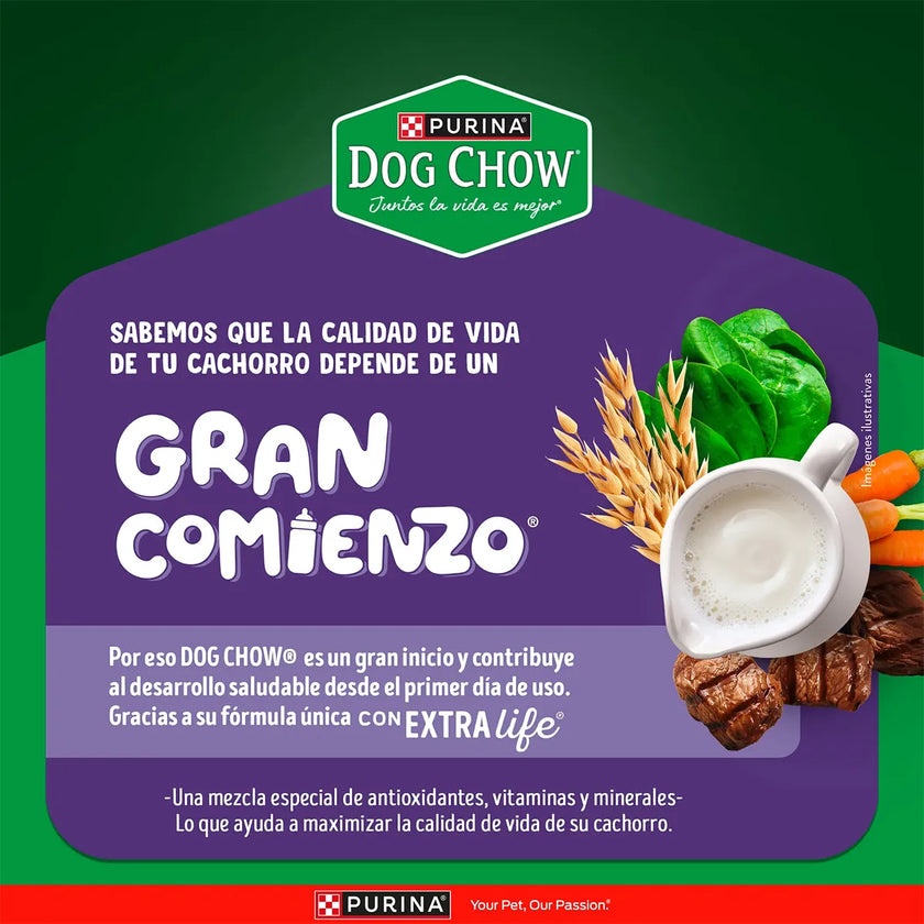 Alimento para perros cachorros DOG CHOW minis y pequeños Extra Life