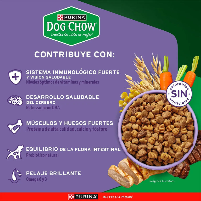 Alimento para perros cachorros DOG CHOW minis y pequeños Extra Life