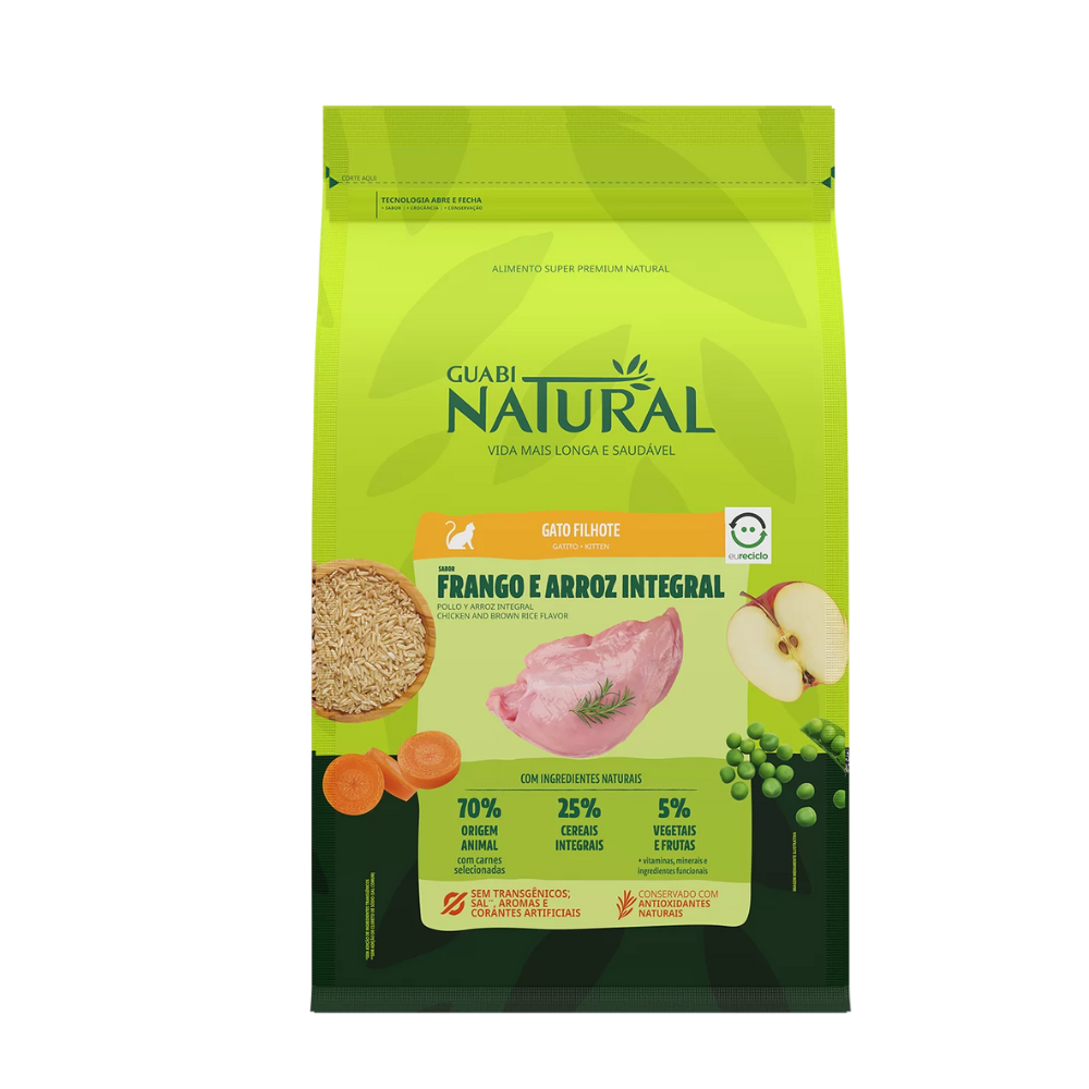 Alimento para Gatitos Guabi Natural – Pollo y Arroz Integral