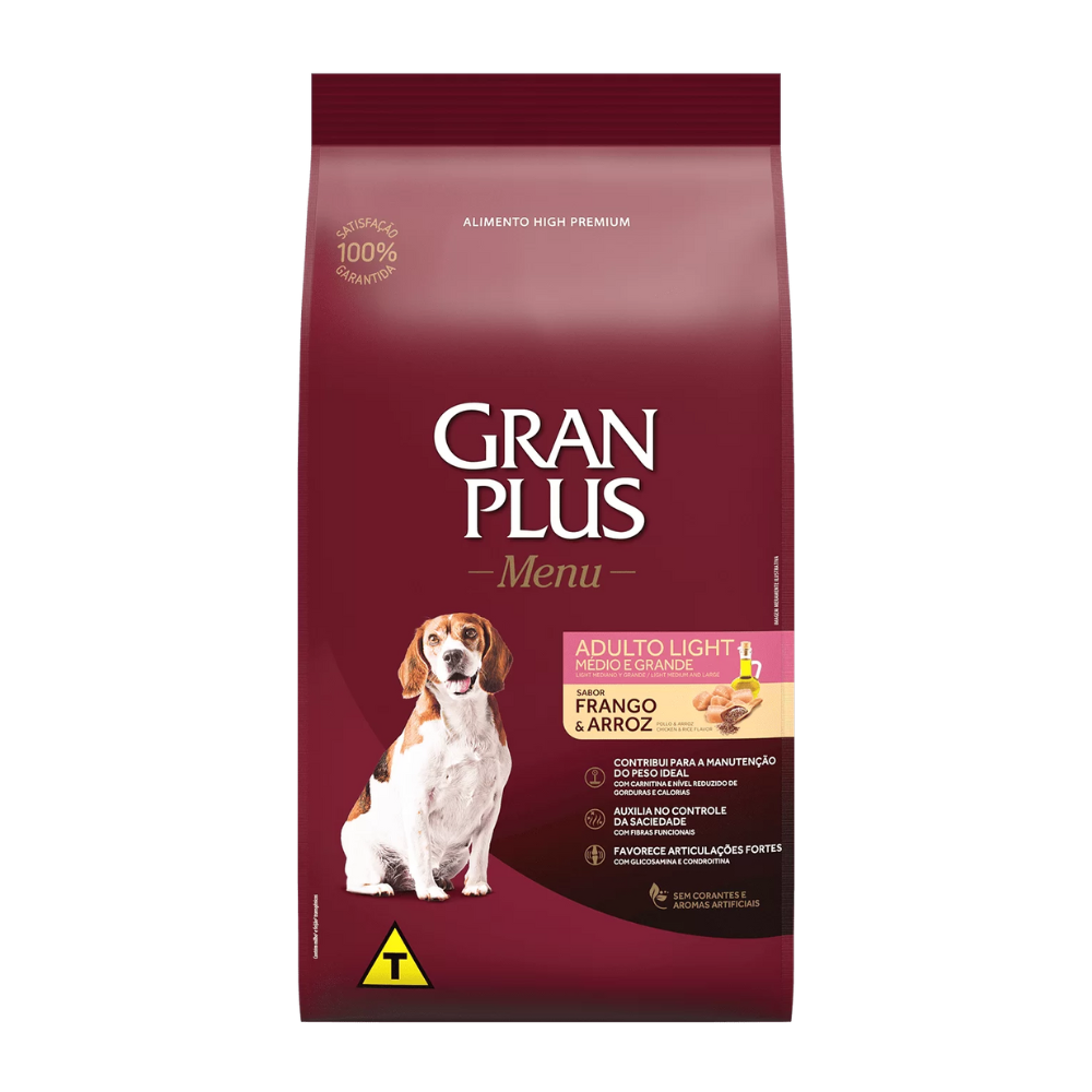 Alimento para Perros Adultos Light Granplus - Pollo y Arroz