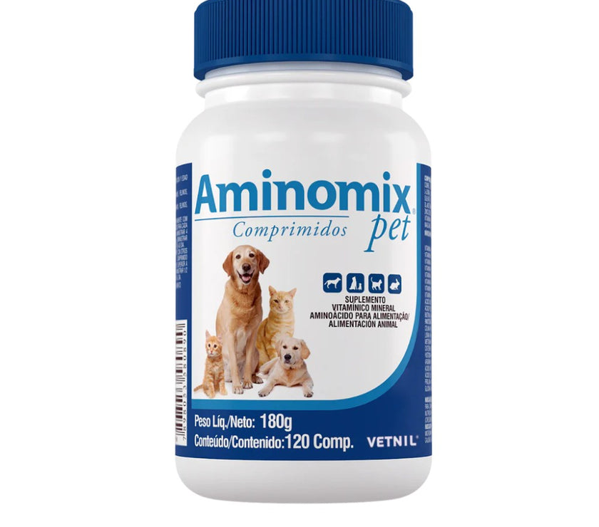 Suplemento Aminomix Pet para Perro y Gato 120 capsulas