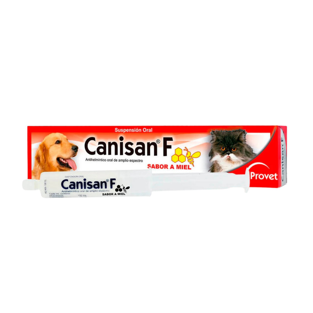Antihelmíntico  Canisan F para perros y gatos