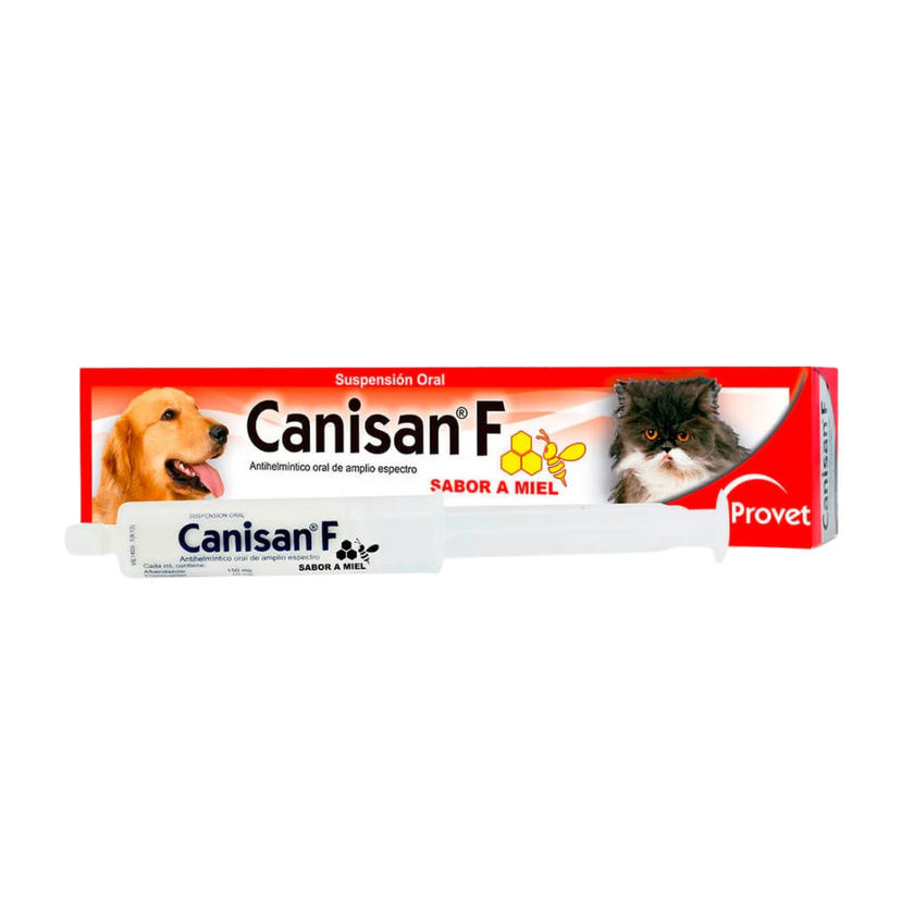 Antihelmíntico  Canisan F para perros y gatos
