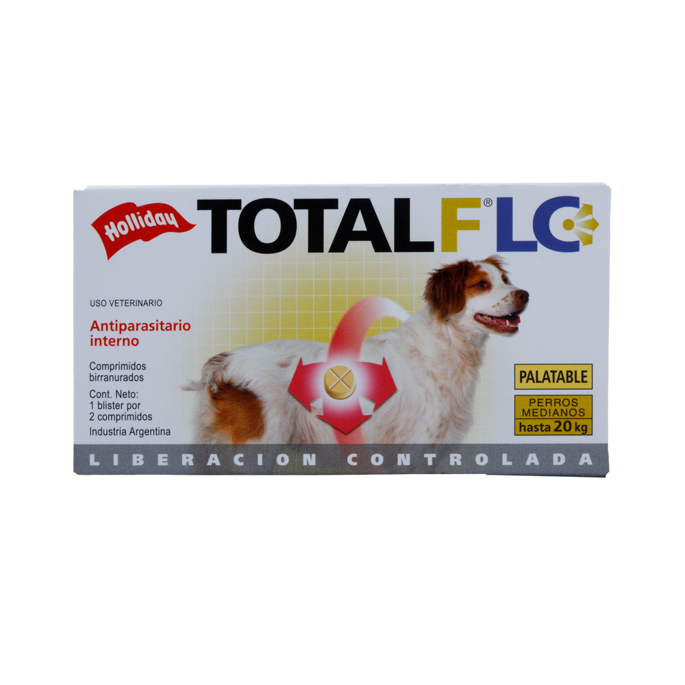Antiparasitario Interno Total FLC Perro Mediano (10,1 -20 Kg) 2 Tabletas