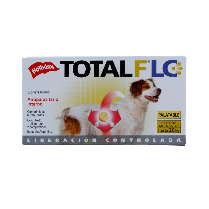 Antiparasitario Interno Total FLC Perro Mediano (10,1 -20 Kg) 2 Tabletas