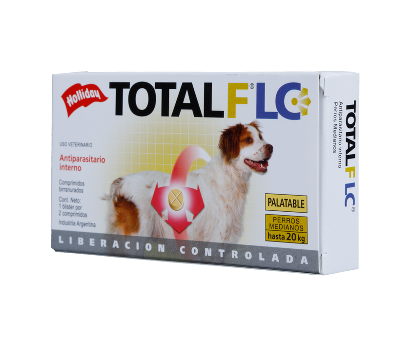 Antiparasitario Interno Total FLC Perro Mediano (10,1 -20 Kg) 2 Tabletas