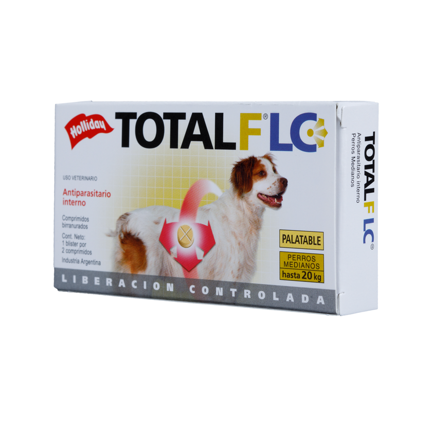 Antiparasitario Interno Total FLC Perro Mediano (10,1 -20 Kg) 2 Tabletas