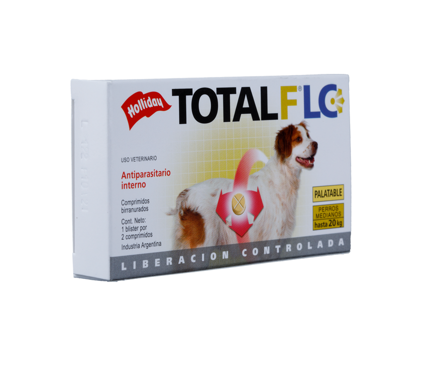 Antiparasitario Interno Total FLC Perro Mediano (10,1 -20 Kg) 2 Tabletas