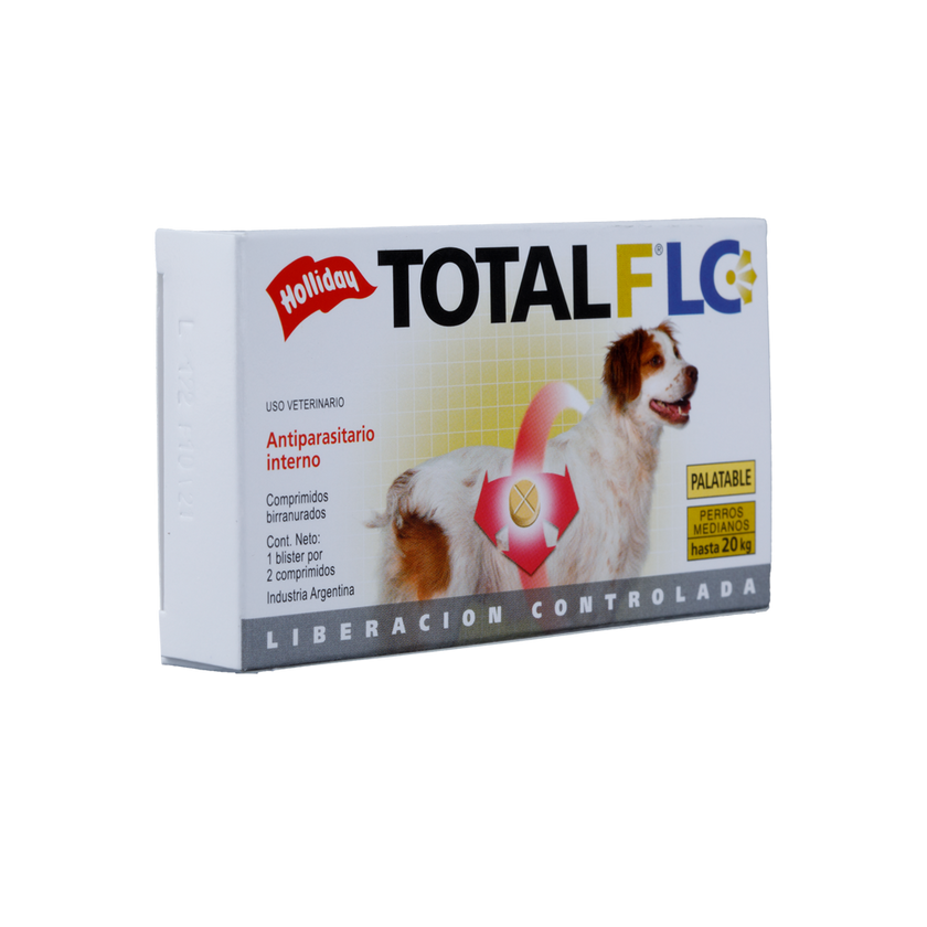 Antiparasitario Interno Total FLC Perro Mediano (10,1 -20 Kg) 2 Tabletas