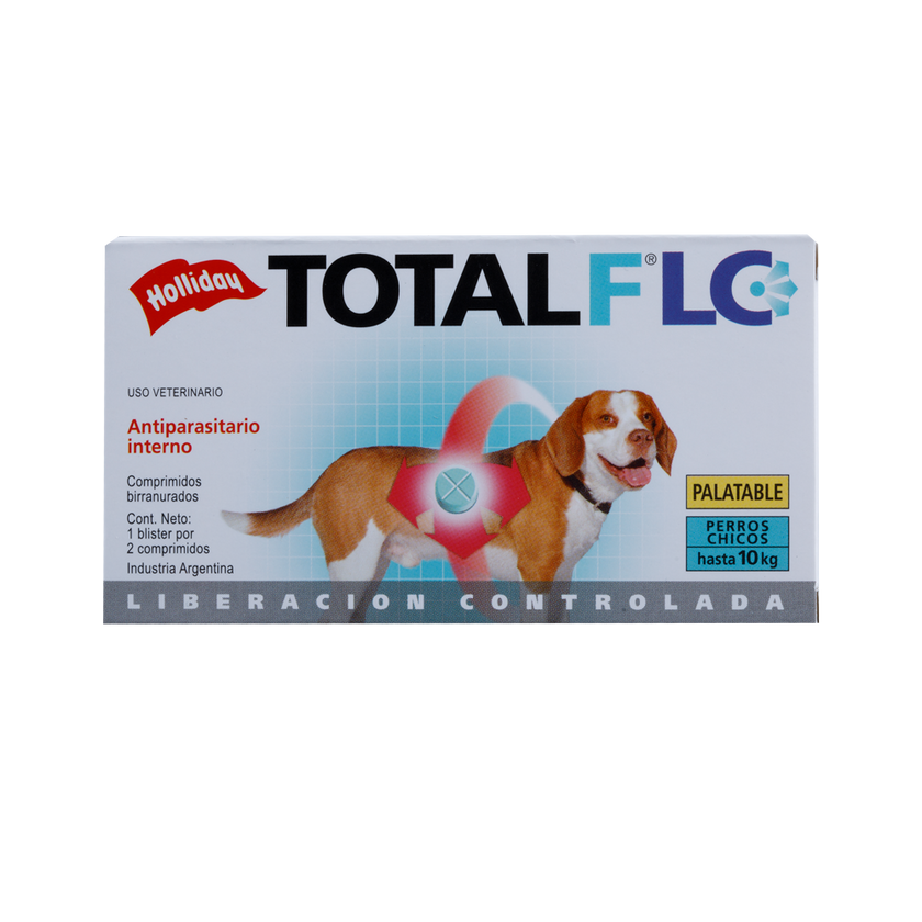 Antiparasitario Interno Total FLC Perro Pequeño (Hasta 10 Kg) 2 Tabletas
