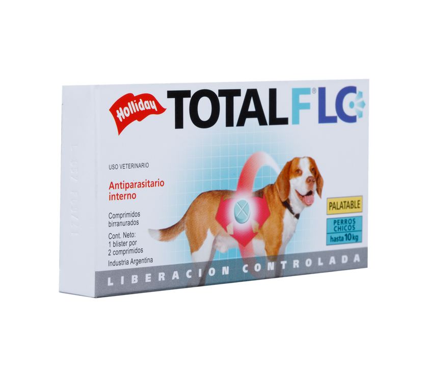 Antiparasitario Interno Total FLC Perro Pequeño (Hasta 10 Kg) 2 Tabletas