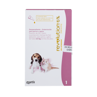 Antiparasitario Revolution Perro y Gato 6% 0,25ml (Hasta 2,5 Kg)