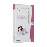 Antiparasitario Revolution Perro y Gato 6% 0,25ml (Hasta 2,5 Kg)