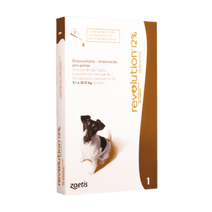 Desparasitante Interno y Externo Revolution  Perro 12% 0,50ml (5,1 a 10 Kg)