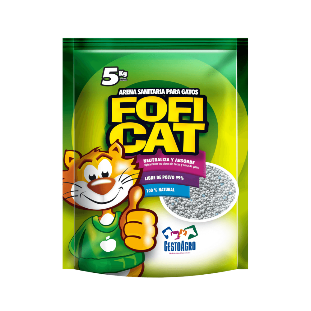 Arena Fofi Cat Cat aroma manzana verde - 5 Kg