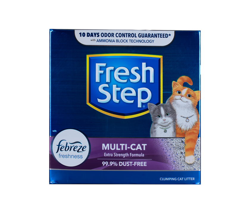 Arena Para Gato Fresh Step Multi Cat Aglomerante Con Febreze
