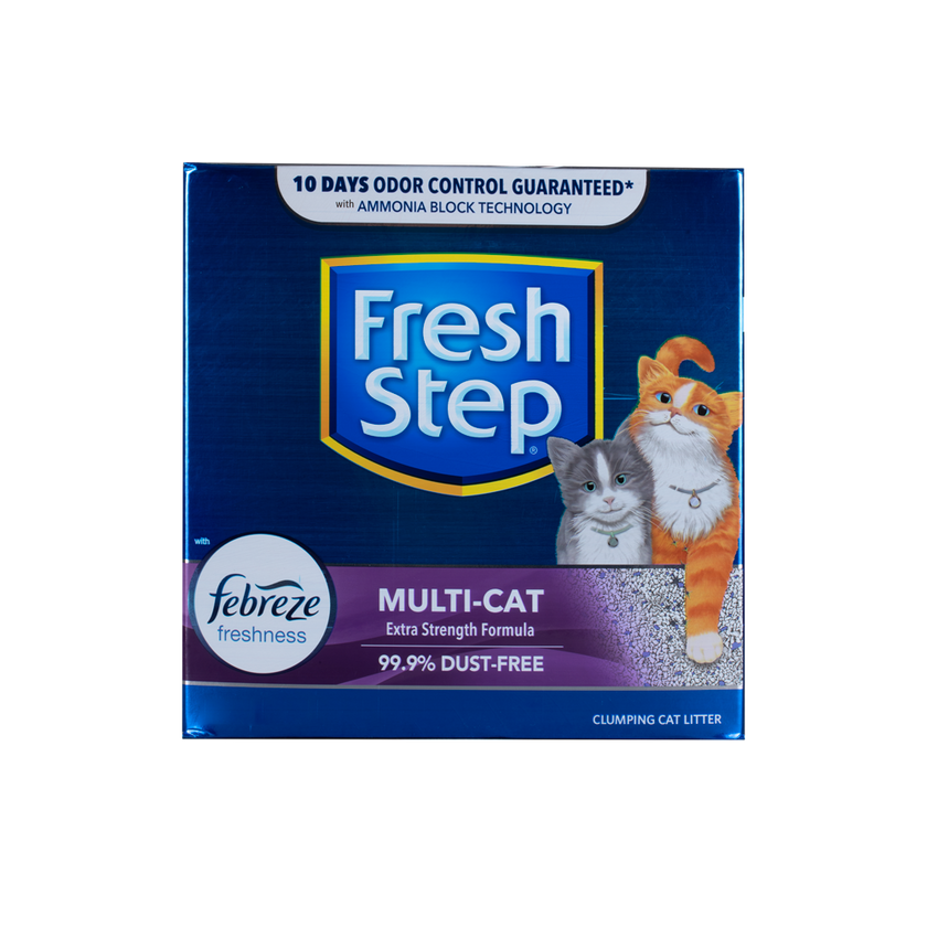 Arena Para Gato Fresh Step Multi Cat Aglomerante Con Febreze