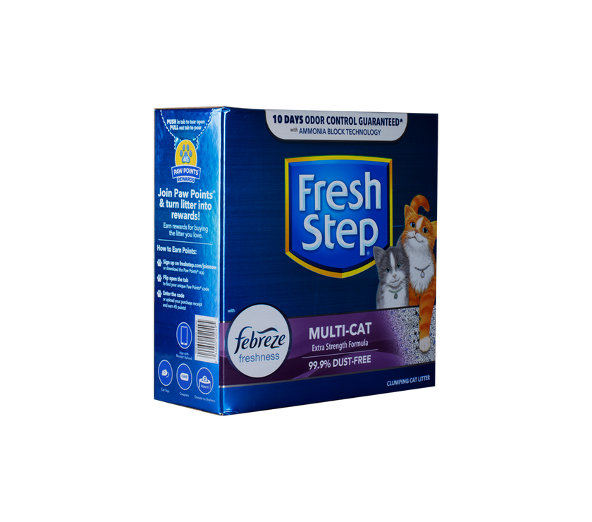 Arena Para Gato Fresh Step Multi Cat Aglomerante Con Febreze