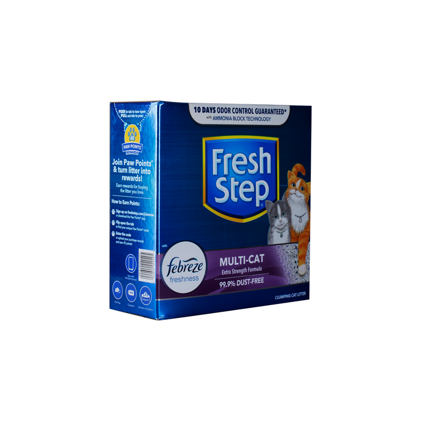 Arena Para Gato Fresh Step Multi Cat Aglomerante Con Febreze