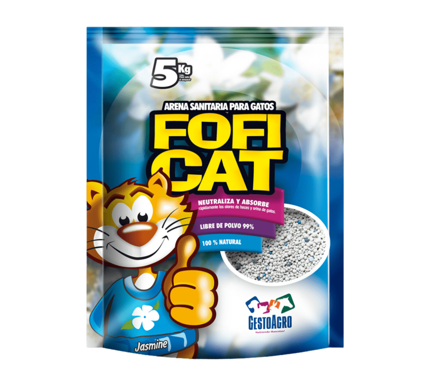 Arena Fofi Cat Cat aroma jazmín - 5 Kg