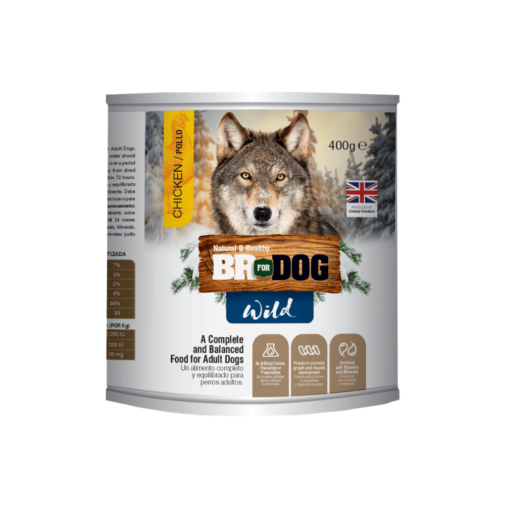 BR For Dog -Alimento Húmedo Lata Chicken - 400 gr
