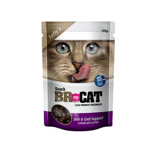 BR for CAT - Snacks para gatos Cuidado Piel y Pelaje Skin & Coat de 100g