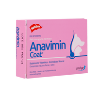 Biomodulador Anavimin coat para Perros y Gatos 21 comprimidos