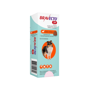 Bravecto 37 Días - Tableta Antipulgas Perros de 4.5 a 10 KG