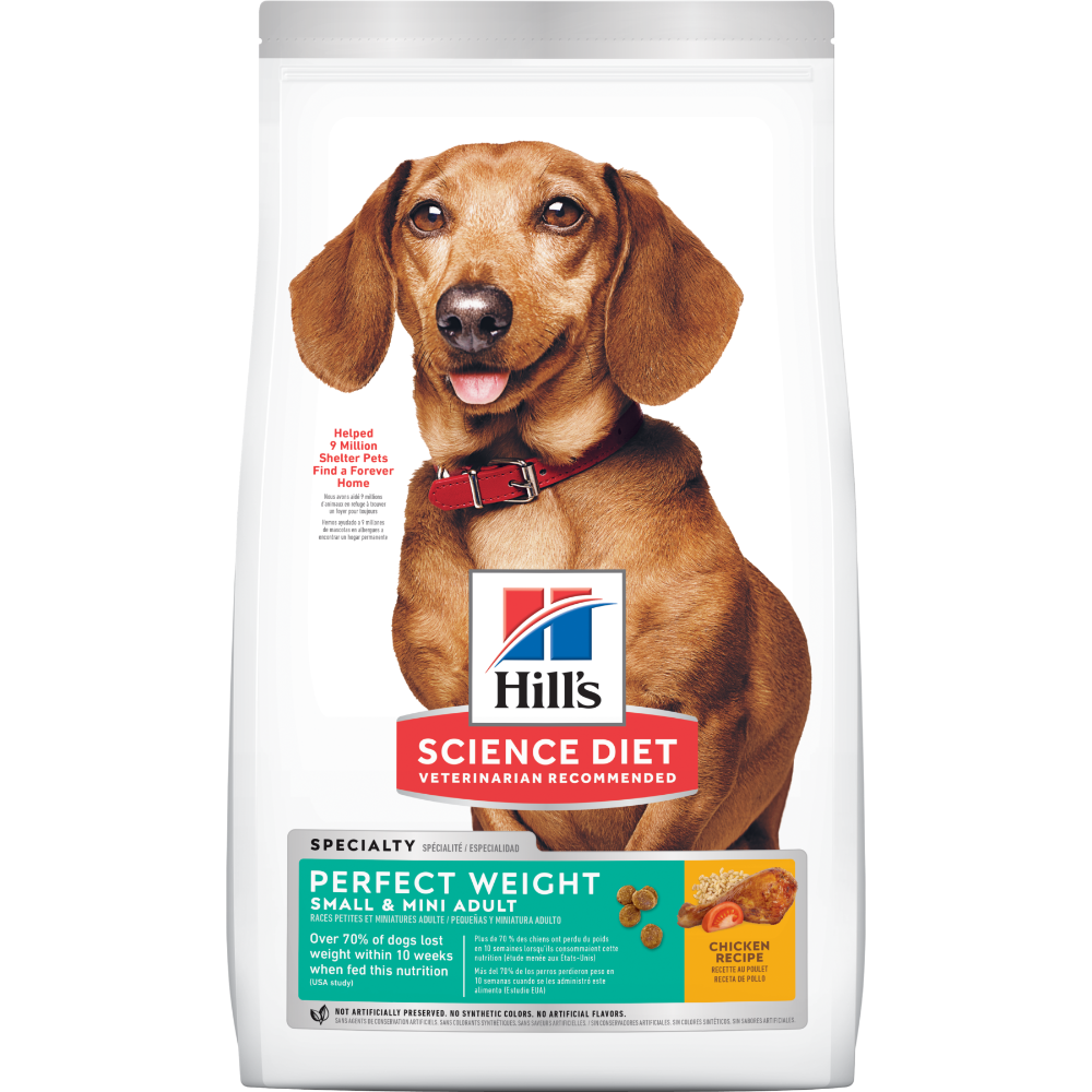 Comida Perro Hills Adult Perfect Weight Dog Razas Pequeñas y Mini  4 Lbs