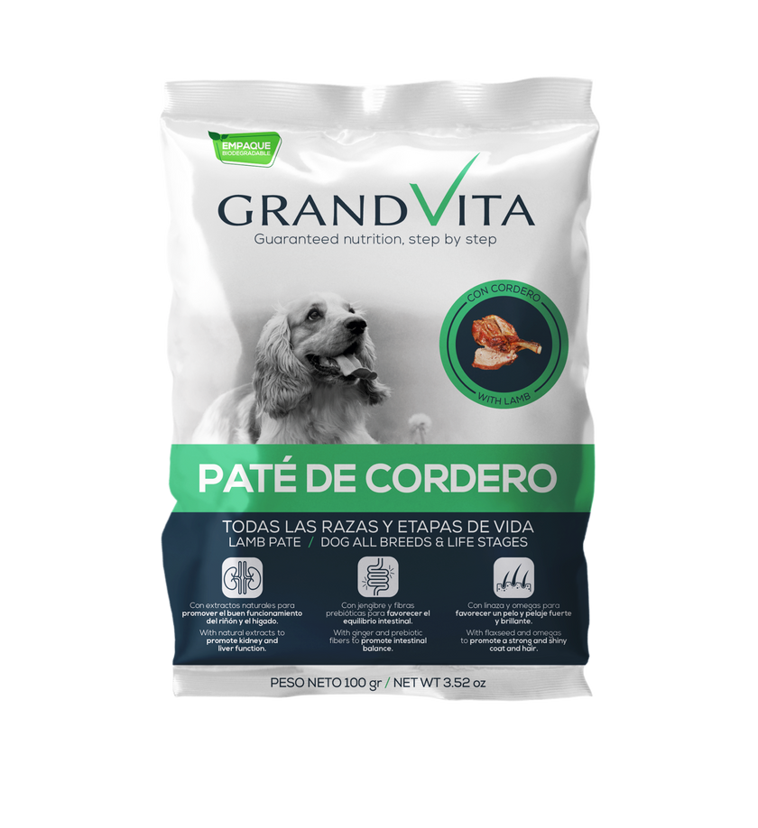 Grand Vita Perro Pate De Cordero – 100 gr