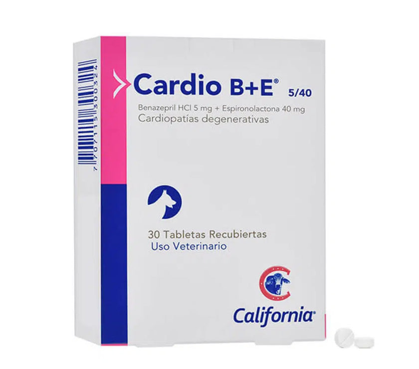 Cardio B+E 5/40 Perros 10-20 Kg Caja X 30 Tb