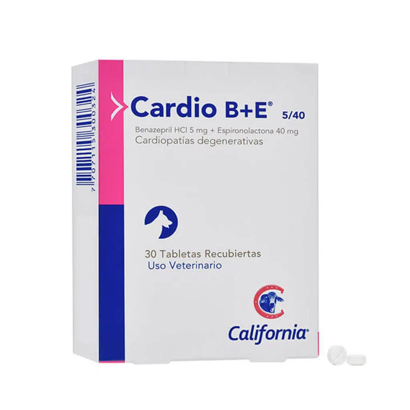 Cardio B+E 5/40 Perros 10-20 Kg Caja X 30 Tb