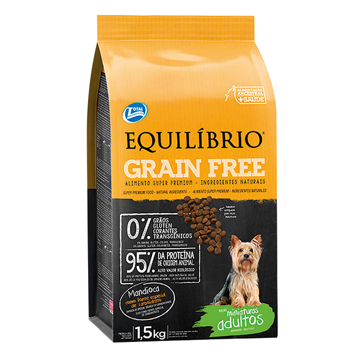 Comida para perro Equilibrio Grain Free Adulto Mini 1,5Kg