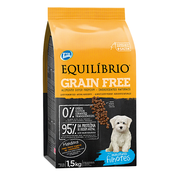 Comida para perro Equilibrio Grain Free Cachorro Mini 1,5Kg