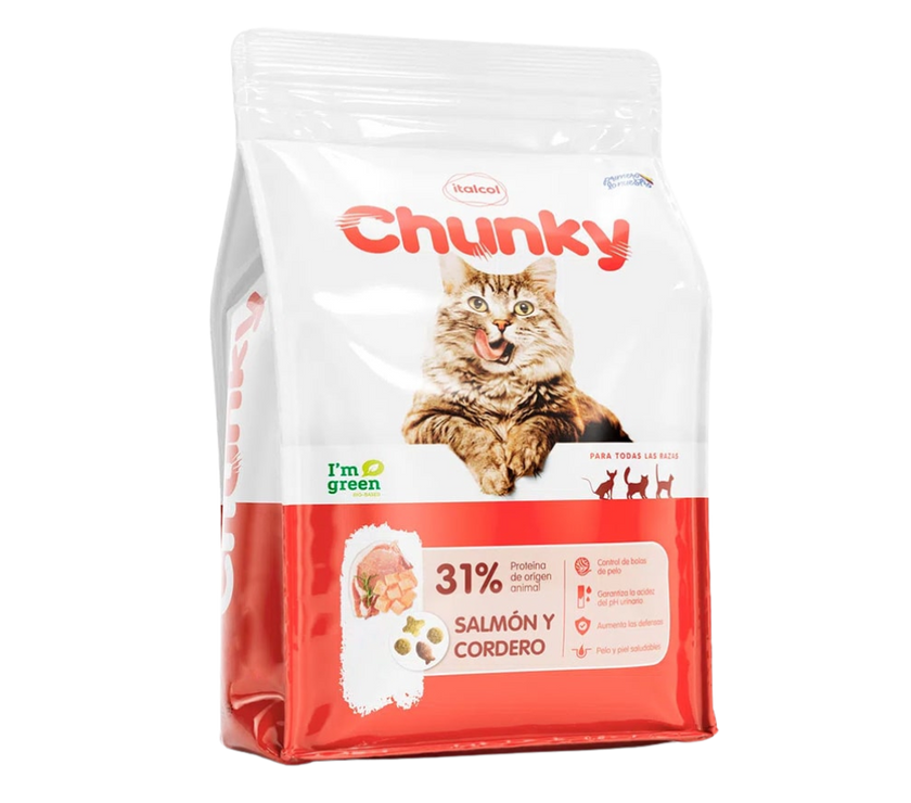 Chunky Gatos Salmon y Cordero