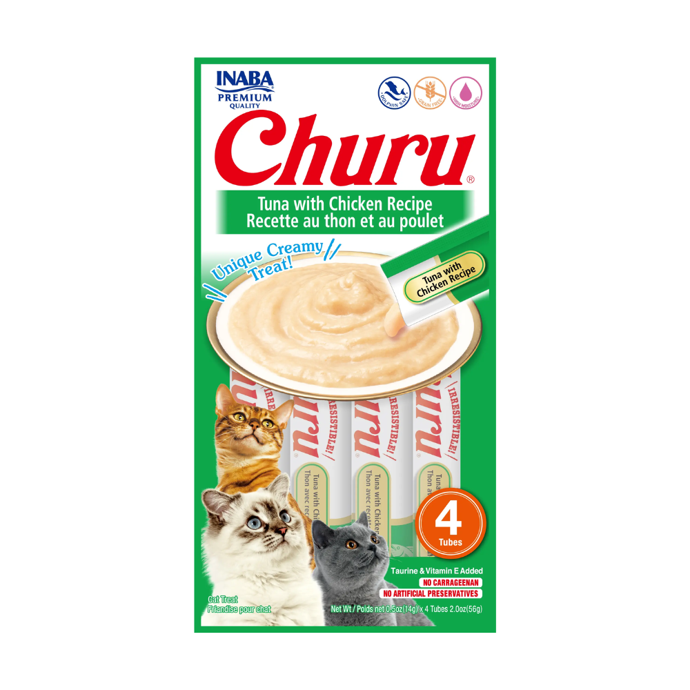 Churu Cat Snack 4p Tuna y Chicken - 56 gr