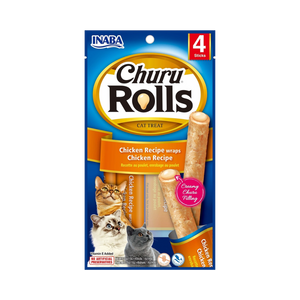 Churu Rolls Cat Chicken  Recipe 40 Gr x 4p