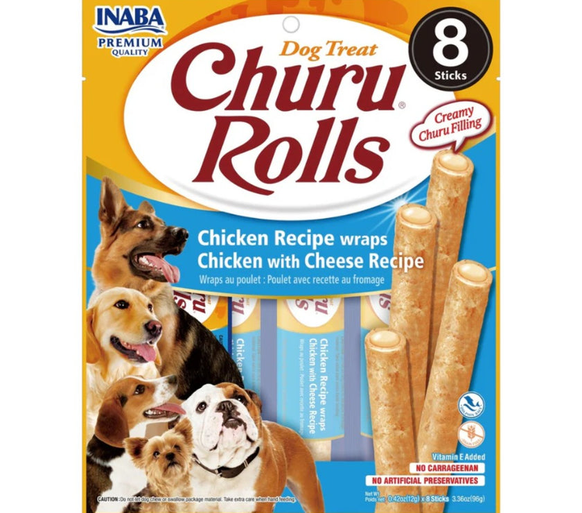 Churu Rolls Dog Chicken  96 Gr x 8 Und