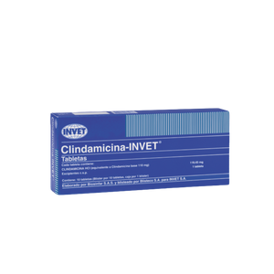 Clindamicina – INVET 110 Mg Caja 10 Tabletas