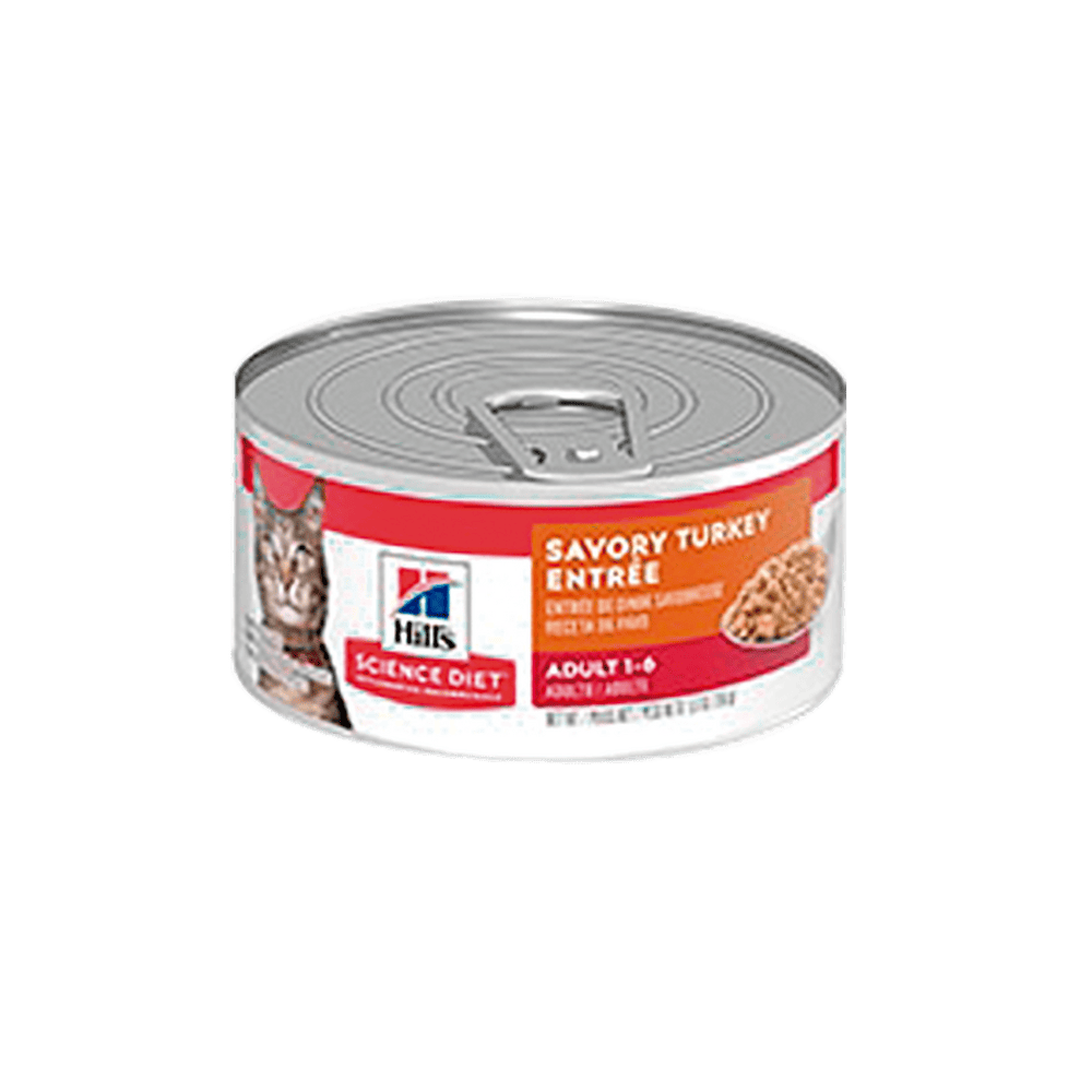 Hill's Science Diet Adult alimento húmedo para gato adulto sabor pavo 5,5 Oz (156g)