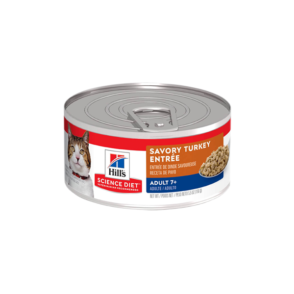 Comida Húmeda para Gato Hills 7+ Senior Turkey 5.5 Onz