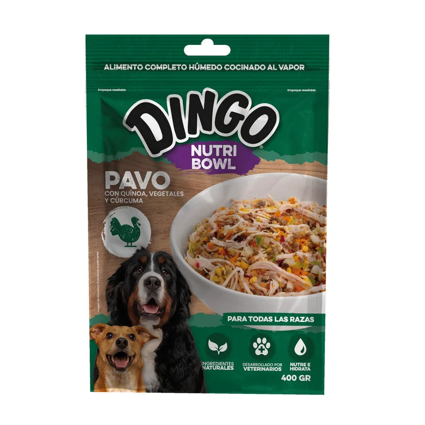 Comida Húmeda Para Perro Dingo Nutri Bowl Pavo