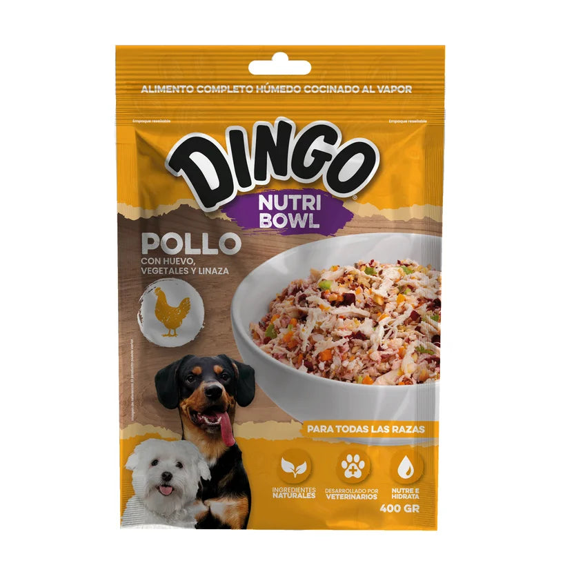 Comida Húmeda Para Perro Dingo Nutri Bowl Pollo