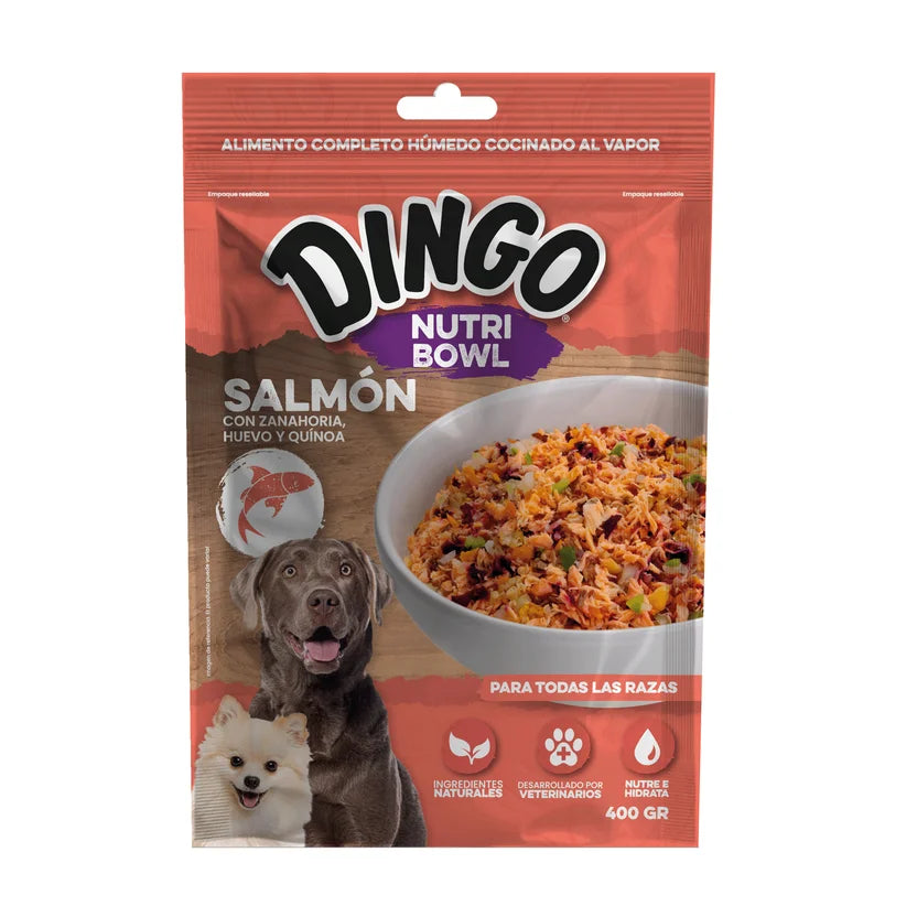 Comida Húmeda Para Perro Dingo Nutri Bowl Salmon