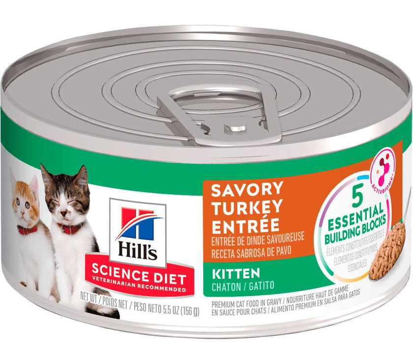 Hill's Science Diet Kitten alimento húmedo en para gatitos sabor pavo 5,5 Oz (156g)