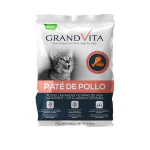 Comida Húmeda para gato Grand Vita paté Pollo 100 Gr