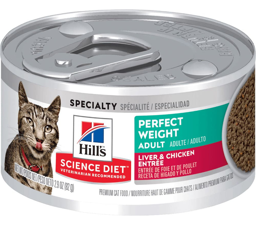 Hill's Perfect Weight alimento húmedo control de peso para gato adulto 2,9 Oz (82g)