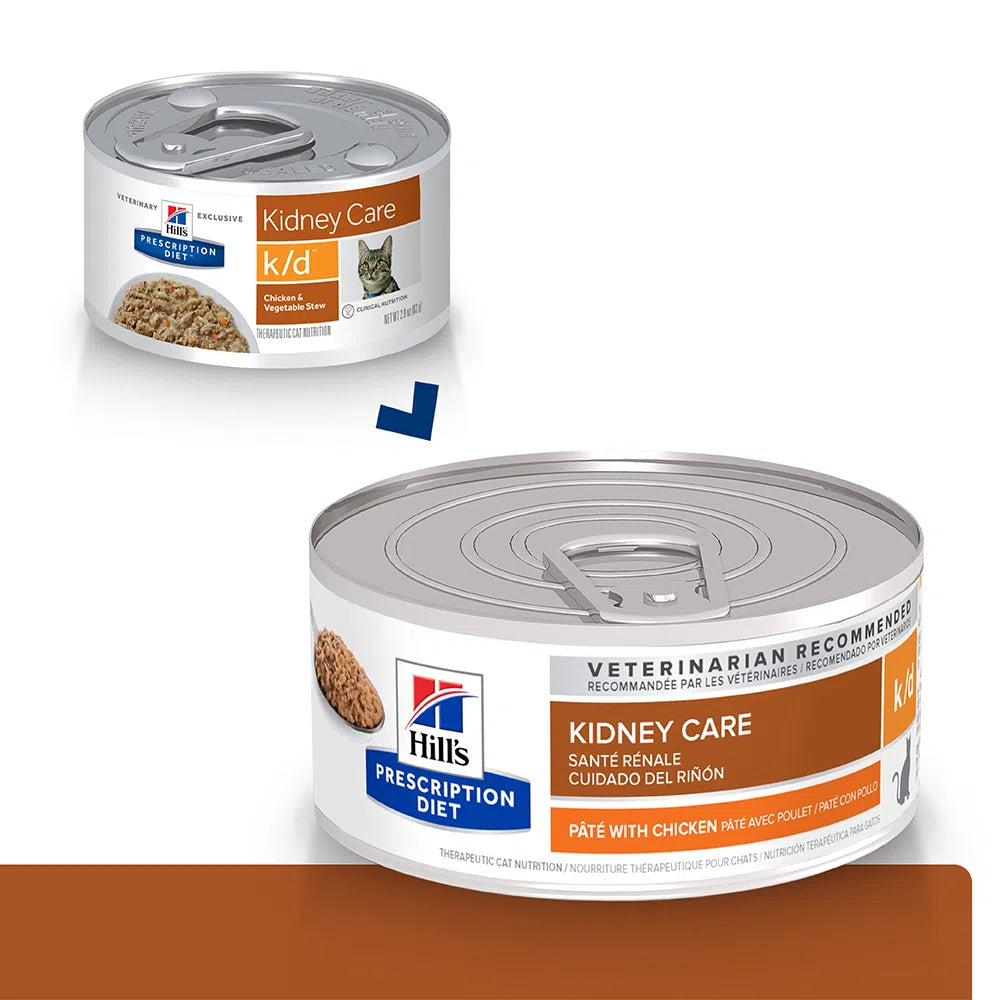 Comida Húmeda  para gatos Hills Prescription Diet K/D Cuidado Renal 5,5 Onz